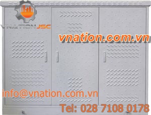 protective cabinet / free-standing / hinged door / steel