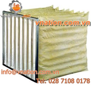 air filter / bag / high-efficiency / for pharmaceutical applications