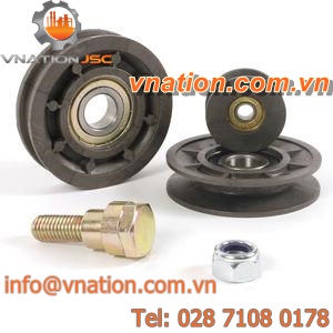 tension pulley / V-belt / flat belt / round belt