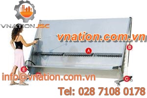 paint tank / stainless steel / horizontal