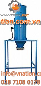 cone-bottom tank / with filter / vertical