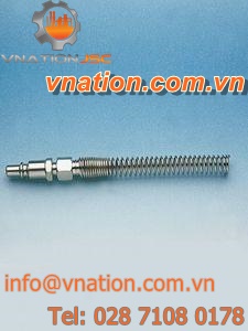 compression fitting / straight / for pipes / spring