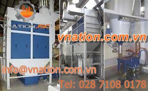 cartridge dust collector / pulse-jet backflow / for powder coating