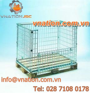 metal pallet box / storage / transport / folding