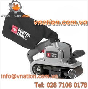 belt sander / pneumatic / with dust collector / variable-speed