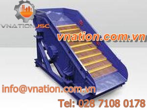 linear vibrating screener / for bulk materials / sorting