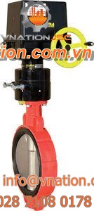 butterfly valve / handwheel / concentric