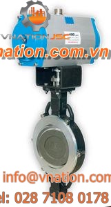 butterfly valve / pneumatic / for natural gas / double-offset