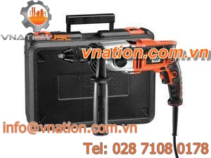 electric drill / impact / compact / two-speed