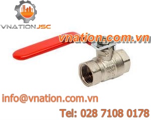 ball valve / lever / control / full-flow