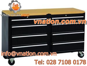 wooden workbench / 8-drawer