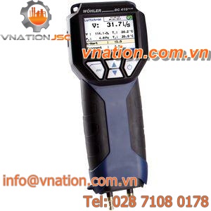 differential-pressure flow meter / for air / in-line / with temperature sensor