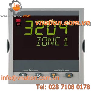 temperature controller with LCD display / heating / cooling / DIN rail