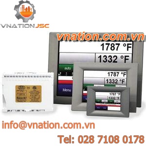 programmable temperature controller / with touchscreen / universal / DIN rail