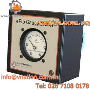 differential-pressure flow meter / for gas / vertical-mount / industrial