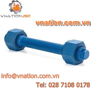 threaded stud / with 2 nuts