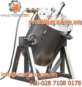 mixing tank / stainless steel / vertical