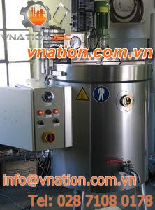 heating vessel / metal / with agitator / vertical