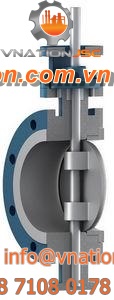 butterfly valve / for acids / double-offset / high-performance