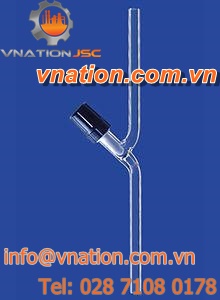needle valve / shut-off / borosilicate glass