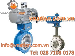 butterfly valve / shut-off / for wastewater / triple-offset
