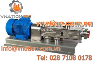 food product pump / electric / 2-screw / self-priming