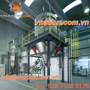 flash dryer / hot air / laboratory / continuous