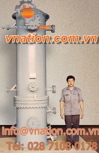 shell and tube evaporator / process / for chlorine