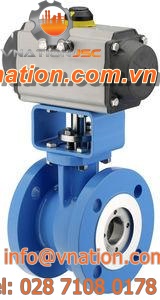 ball valve / pneumatic / control / regulating