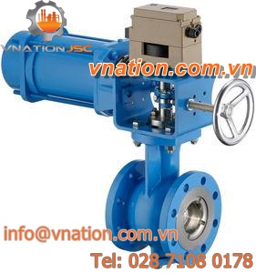 ball valve / with handwheel / electrically-actuated / electro-hydraulic
