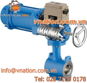 rising plug valve / with handwheel / electrically-actuated / electro-hydraulic