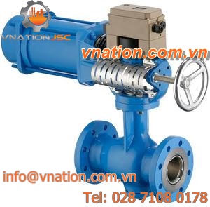 rising plug valve / with handwheel / hydraulically-operated / electro-hydraulic