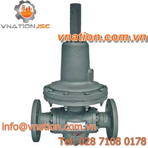 diaphragm valve / pressure reducing / flange / carbon steel