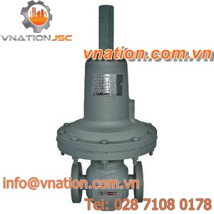 spring pressure relief valve / direct-operated / diaphragm / stainless steel