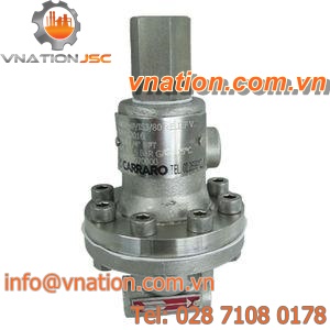 spring pressure relief valve / direct-operated / diaphragm / high-pressure
