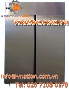 refrigerated cabinet / storage / floor-mounted / double door