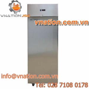 refrigerated cabinet / storage / floor-mounted / stainless steel