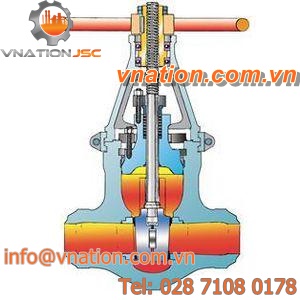 gate valve / manual / flange / weld