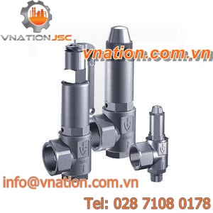 spring safety valve / for steam / for gas / for compressed air