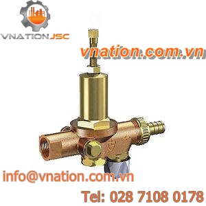 shut-off valve / male-female / metal / filling