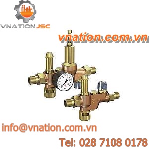 diaphragm valve / shut-off / for hot water / threaded