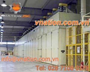 fluidized bed dryer / cooler / for wood / with belt conveyor