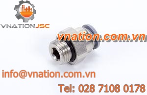 push-in fitting / straight / unidirectional