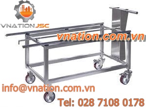 handling cart / transfer / multipurpose / metal