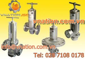 diaphragm valve / manual / pressure reducing / for chemicals