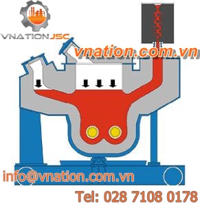 pouring furnace / holding / chamber / combustion