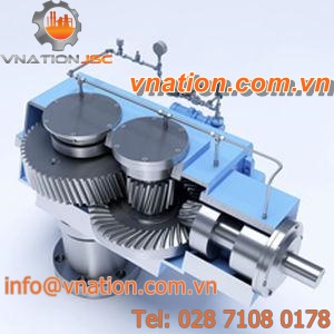 bevel gear reducer / for hydraulic turbine