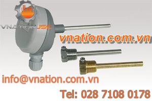 resistance temperature sensor / flange / for liquids