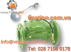 diaphragm valve / hydraulically-operated / float / regulating