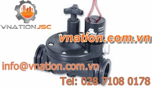 internally-piloted solenoid valve / hydraulic / 2-way / control
